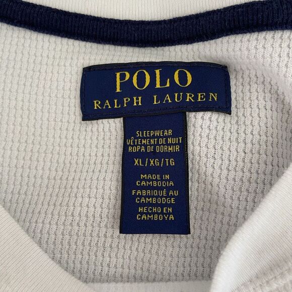 Polo Ralph Lauren Men's Size XL Set of 2 Waffle Knit Thermal Sleepwear Shirts - Picture 10 of 13